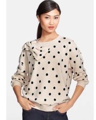 Sudadera Kate Spade Lunares Cuello Redondo Lazo Talla M LEER Foto 1 de 4