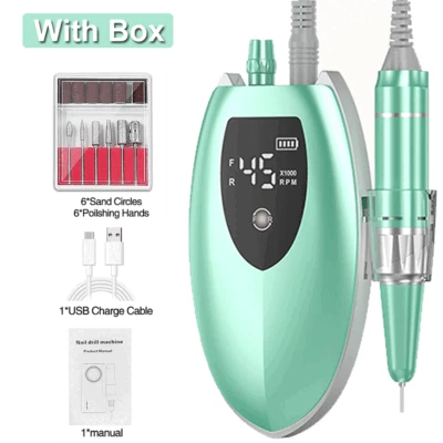 Kit de máquina de arte en uñas acrílico lima taladro de uñas eléctrico 45000 rpm manicura pedicura Foto 1 de 4