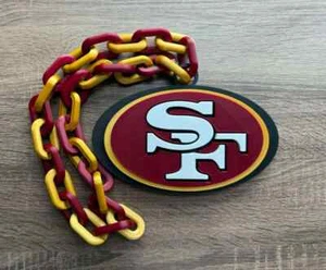 San Francisco 49ers Oversized Chain Necklace – Bold Fan Pendant for Game Day - Picture 1 of 2