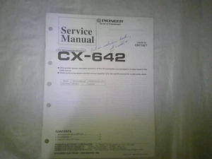 Pioneer CX-642 CD Mechanism Unit Factory Service Manual CRT1927 - Picture 1 of 4