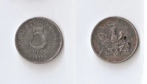 Poland 5 fenigow 1917 FF Iron  High grade!!! - Picture 1 of 1