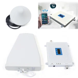 Amplificateur tri-bande 2G/3G/4G répéteur amplificateur de signal pour téléphone portable 900/1800/2100 MHz - Photo 1 sur 17