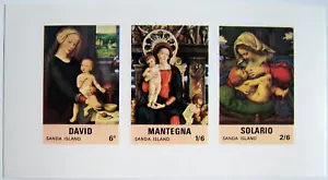 Sanda Island - Blatt David, Mantegna und Solario imperforiert postfrisch (3) - Bild 1 von 1