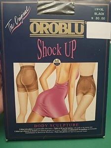OROBLU Shock Up women BLACK color BODY SCULPTURE pantyhose Size XL New - Picture 1 of 15