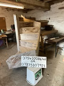 SPIRAL TIMBER STAIRCASE 5 5” FOOT HIGH 3FOOT WIDE COLLECT OR DELIVER AT A FEE - Picture 1 of 15