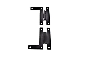 3" Hinge Black Iron Hinge, HL Hinge, Antique Style Iron Forged, Sold In Pairs - Picture 1 of 3