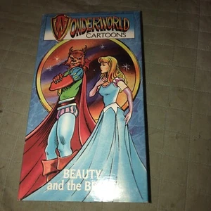 WONDERWORLD CARTOONS Beauty and the Beast Vintage VHS - Picture 1 of 2