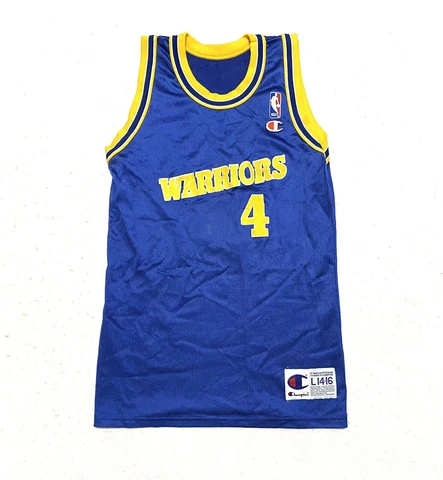 VTG Chris Webber Warriors 90s Champion Jersey Youth Large 14-16 Cover