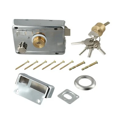 Serrure de porte de m??nage en acier lamin?? ?? froid offrant des fonctions de s - Photo 1/4