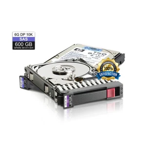 Disque dur HP 600 Go 2,5'' sas nhp 6G 10K A2Z21AA 658537-001 705018-001 - Photo 1/1