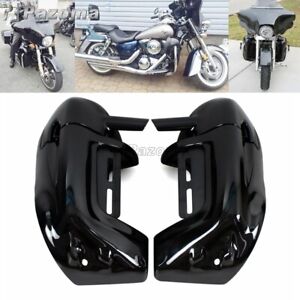 Motorcycle Black Lower Vented Leg Fairings Set For Harley Touring Street Glide