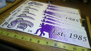 Lot 8 NBA Licensed Sacramento Kings  bumper stickers by Trench established 1985 - Picture 1 of 1