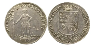 1765 Braunschweig Calenberg Hannover 1/3 Taler Giant Wildman Rare Type - Image 1 of 4