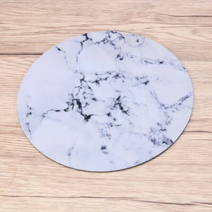  1pc Marbling Circular Mouse Pad Computer Rubber Round Mouse Pad for Office - Afbeelding 1 van 11