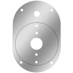 18 GA SS Single Door Dome Light Plate W/ 1 Watermelon Light Hole For Peterbilt - Bild 1 von 1