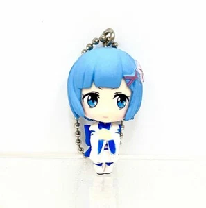 Re Zero Anime Cute Swing Mascot SD Mini Figure Keychain Charm Kid Rem @35585 - Picture 1 of 2