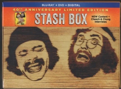 Up in Smoke (1978)  Cheech & Chong - 40th Anniv Ltd Edit Stash Box DVD/BR Combo! - Bild 1 von 2