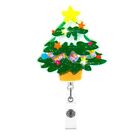 5/6Pcs Set Decorative Christmas Name Badge Holder Retractable Reel Badge Clip