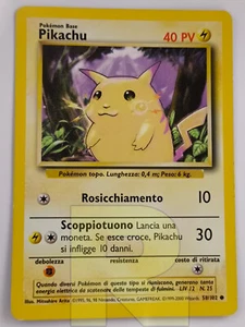 Pikachu ® Set Base 58/102 ® Comune ® Pokemon ® Italiano ® EX+ - Picture 1 of 2