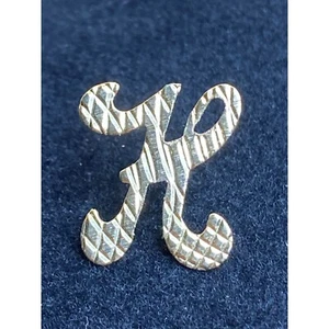Letra "H" Inicial Tono Dorado Sombrero Pin Tie Tack Solapa Pin 5/8" x 5/8" - Imagen 1 de 4