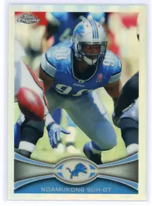 2012 Topps Chrome - Ndamukong Suh - Refractor - #31 - Detroit Lions - Picture 1 of 2