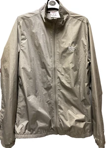 Windproof Zip Up Jacket Lee Cooper Originals Beige Check Lightweight UK 18 42” - Picture 1 of 9