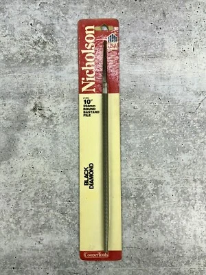 Nicholson 21854 10" Round File Single Cut 3/8" Diameter USA NOS - Imagem 1 de 4