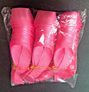 100 Breast Cancer PINK Ribbons each with a safety pin to attach 4" - Picture 1 of 2
