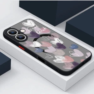 Etui pour iPhone 16 15 14 13 Pro Max 12 Mini Magnetic Magsafe Cute Heart Cover - Picture 1 of 21