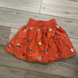 New with Tags Peek Sequin Dot Skirt in Rust Size 8 - Picture 1 of 7
