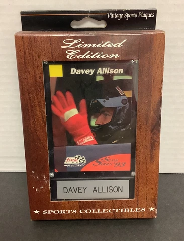 Limited edition vintage sports plaques Davey Allison silver series 93 Cover