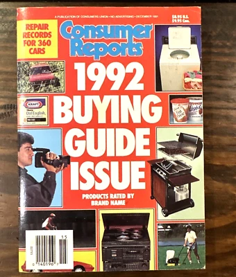 Vintage 1992 Consumer Reports Buying Guide - Image 1 of 4