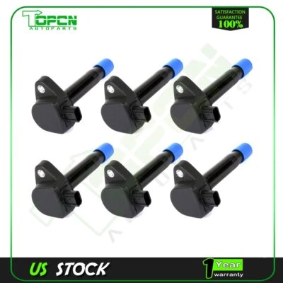 6 Ignition Coil fits 2010-2013 Acura MDX V6 3.7L 2011-17 Honda Odyssey V6 3.5L - Image 1 of 4