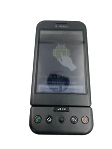 HTC Dream DREA100 / Google G1 - Black ( T-Mobile ) Rare 1st Android Smartphone - Picture 1 of 6