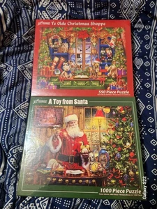 Menge 2 Vermont Christmas Co Urlaub Puzzle Neu im Karton siehe Beschreibung - Bild 1 von 8