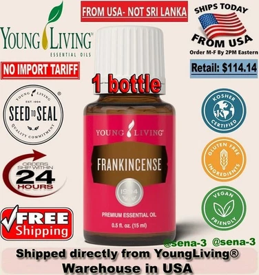 Pack of 2 Young Living Frankincense Essential Oil 15 ml - New/Sealed❗US Seller❗ - Image 1 of 4