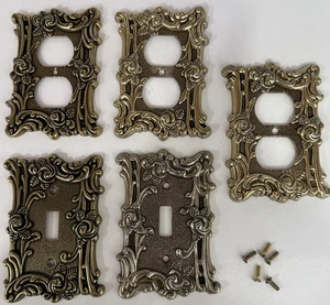 5 placas de salida de pared vintage de metal rosa AmerTac 60D N60TA 60T N60DA LEER - Imagen 1 de 17
