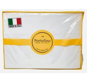 THE PORTOFINO LUXURY ITALIAN STYLE Queen Sheet Set 4 Piece (100% Cotton Percale) - Picture 1 of 5