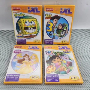Fisher Price iXL Games- Lot of 4 Disney Nickelodeon Sealed - Picture 1 of 6