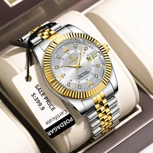 Leder Herrenuhr Wasserdicht Herren Quarz Armbanduhr Herren Sport Freizeit Herrenuhren - Bild 1 von 14