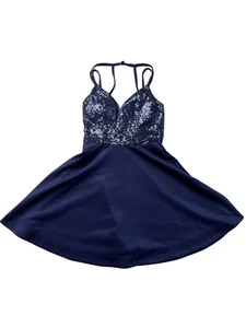 Speechless Dress Womens 3 Sequin Bodice Fit Flare Mini Formal Party Sparkle - Picture 1 of 8