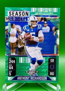 Anthony Richardson /49 2024 Panini Contenders Optic Season Ticket Green Pulsar - Picture 1 of 3