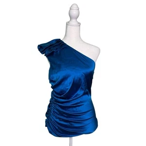 Vintage Cache Y2K One Shoulder Silk Top Women’s Size Medium - Picture 1 of 9