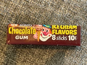 Vintage 1960’s -70’s ADAMS ICE CREAM FLAVORS CHOCOLATE GUM PACK Unopened NOS - Picture 1 of 4