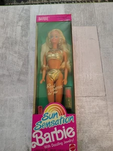Vintage Barbie 1991 Sun Sensation #1390 with Dazzling Jewelry Mattel NIB - Picture 1 of 17