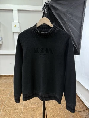 🇮🇹 Sudadera polar Moschino Jeans vintage años 90 rara talla S/M Foto 1 de 4
