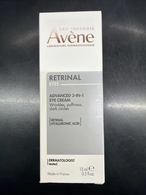 NUEVO Avène Retrinal Eyes Advanced 3 en 1 Crema de Ojos 0,5 OZ Ácido Hialurónico Retiniano Foto 1 de 4