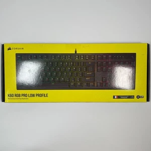 CORSAIR K60 RGB PRO LOW PROFILE Mechanical Wired Gaming Keyboard – CHERRY MX Low - Imagen 1 de 6