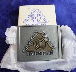 NOS Chevrolet Certified Technician Belt Buckle Accessory In Box - Picture 1 of 9