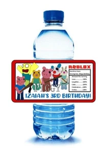 20 envoltorios de botellas de agua para fiestas de cumpleaños JUEGOS PEGATINAS favores de fiesta - Imagen 1 de 3